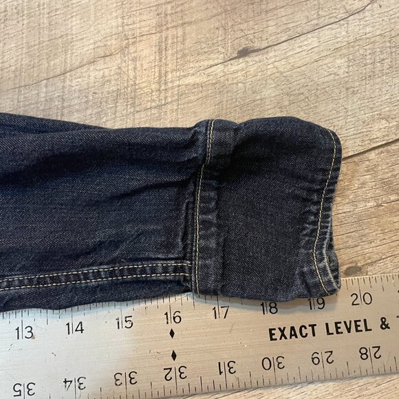 VTG TCB Dude Ranchman Shirt 8.5 oz denim JAPAN Western Cowboy M - Picture 4 of 7